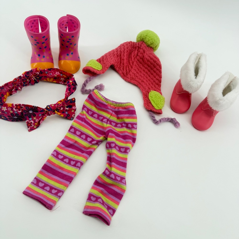 American Girl WellieWishers Doll Outfit 14.5" Pink Casually Cozy Winter Set